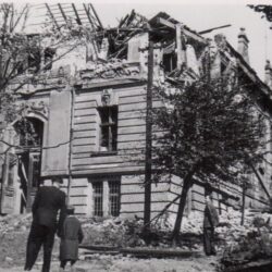 Škody po bombardování Ostravy