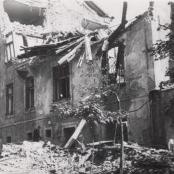 Škody po bombardování Ostravy